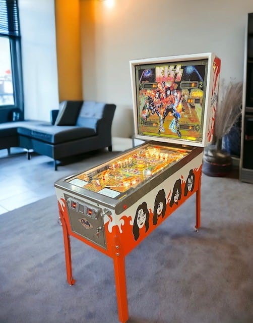 KISS BALLY 1979 PINBALL MACHINE- HOLY GRAIL – CLICK ON THE PICTURE FOR  ADDITIONAL OPTIONS : Land of Oz Arcades