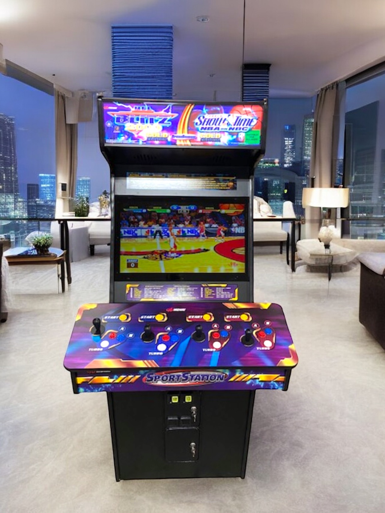 SPORTSTATION- 4 PLAYER MACHINE- BRAND-NEW FULL-SIZE ARCADE- CLICK ON THE PICTURE OF THE MACHINE FOR GAME OPTIONS AND SHIPPING - Image 2