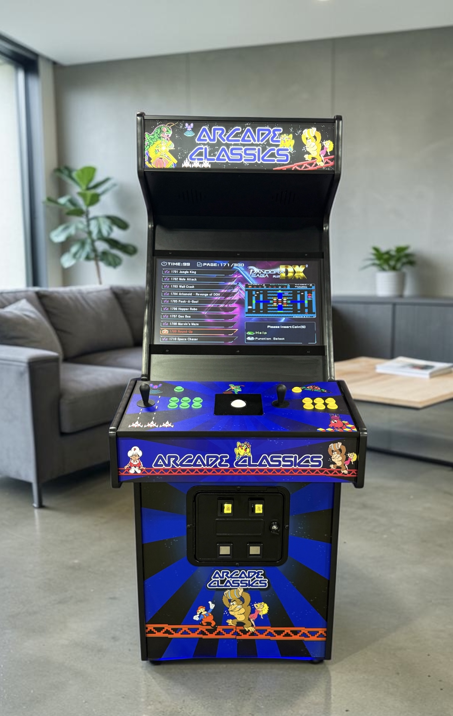 ARCADE CLASSICS- 2 PLAYER MACHINE- BRAND-NEW FULL-SIZE ARCADE- CLICK ON THE PICTURE OF THE MACHINE FOR GAME OPTIONS AND SHIPPING - Image 2